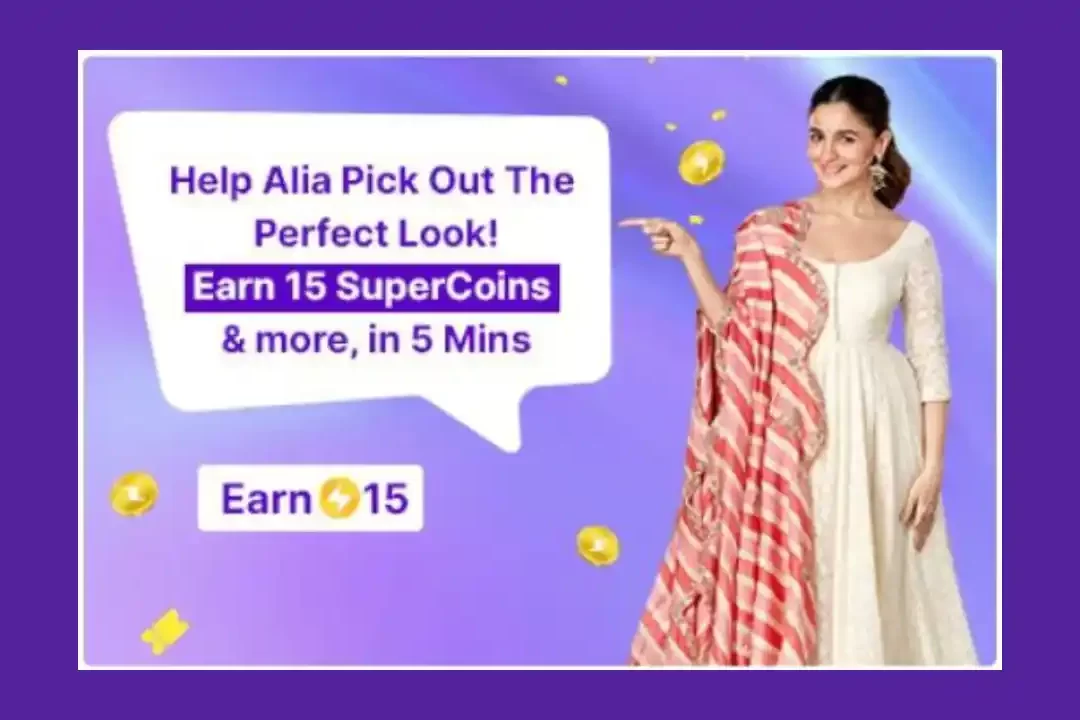 Flipkart Alia’s Wardrobe Challenge: Complete & Win Free 15 Supercoins