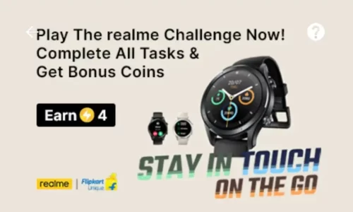 Flipkart Realme Watch Challenge Quiz Answers: Earn Free 4 Super Coins