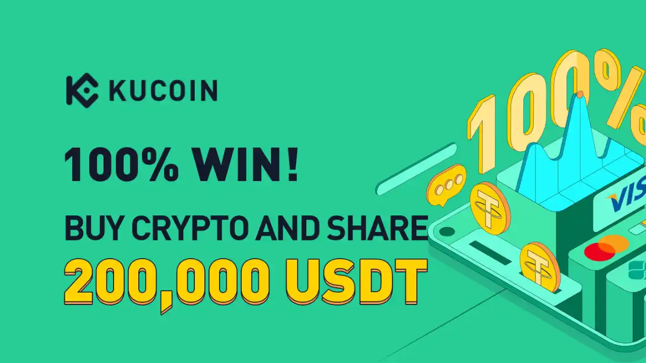 Read more about the article Kucoin 100% Win Offer: Buy Crypto & Share 200,000 USDT Rewards
