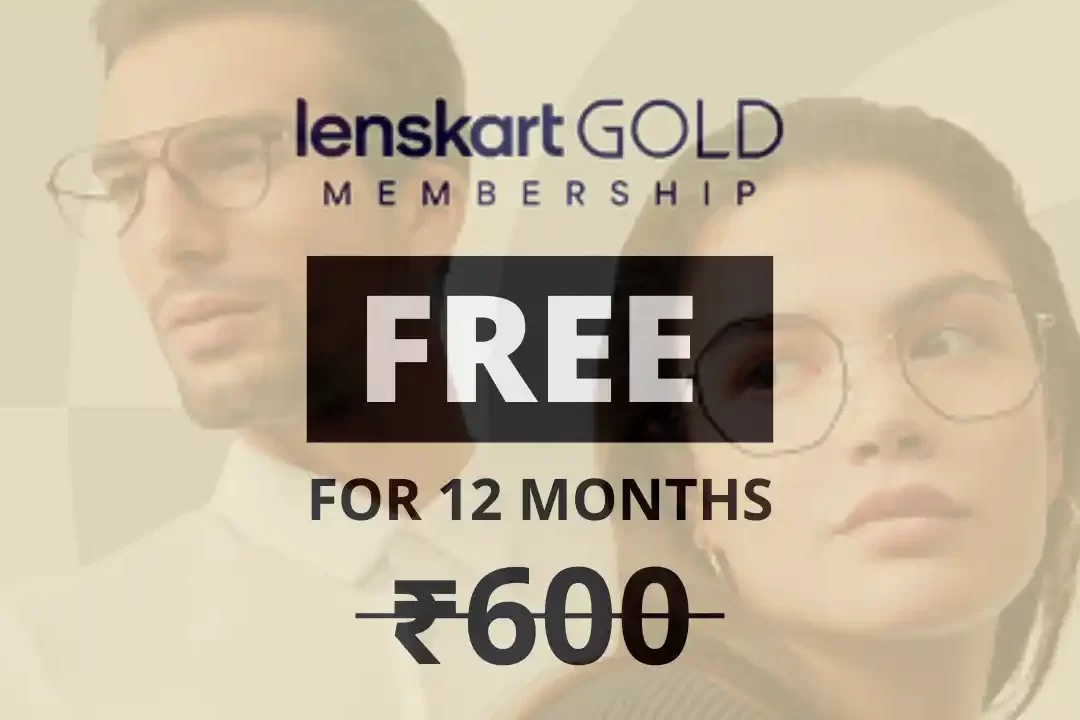 Lenskart Free Gold Membership For 1 Year Worth Rs.600