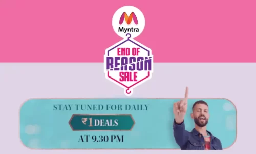 Myntra Rs.1 Deals Today: Grab Branded Products @ Just ₹1