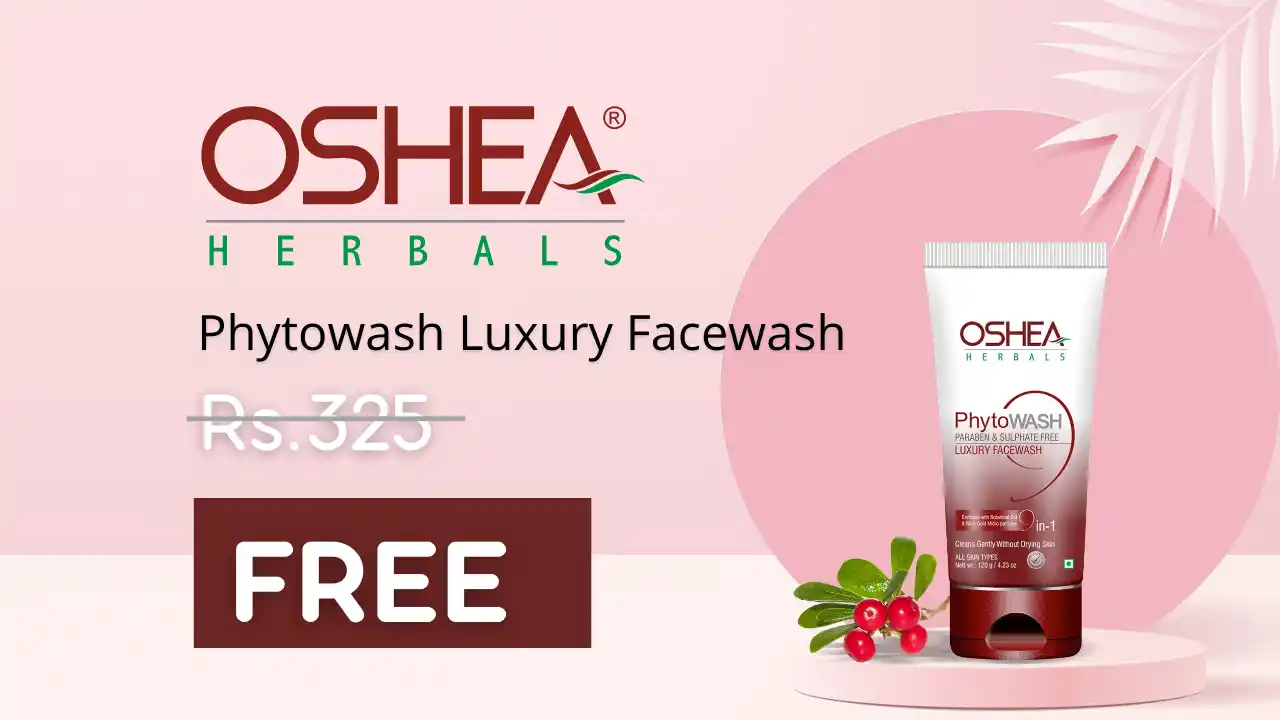 Read more about the article Oshea Herbals Free Face Wash Worth ₹325 | New Freebie