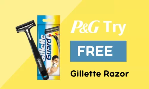 PGTry Free Gillette Razor Sample | No Shipping Charges