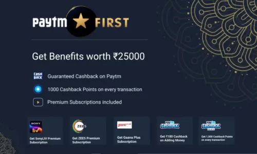 Paytm First Membership At Rs.19 Effectively: Use Promo Code PAYTMFIRST40K