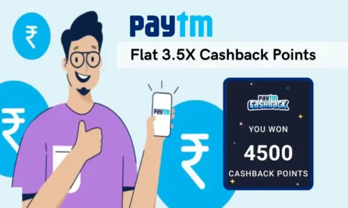 Paytm Flat 3.5X Cashback Points (4500) On Adding Money | User Specific