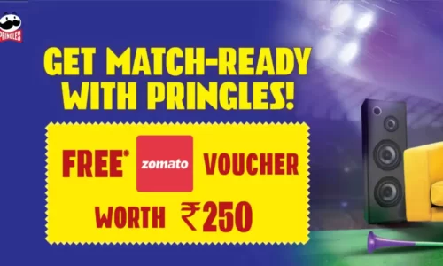 Kellog’s Pringles Free Zomato Voucher Worth ₹250 | With Each Pack