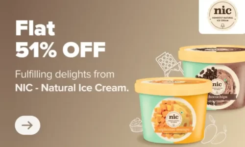 Swiggy NIC Natural Ice Creams Flat 51% Off | Limited Time Offer