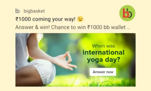 BigBasket Quiz Answers: Answer & Win ₹1000 BB Wallet Balance