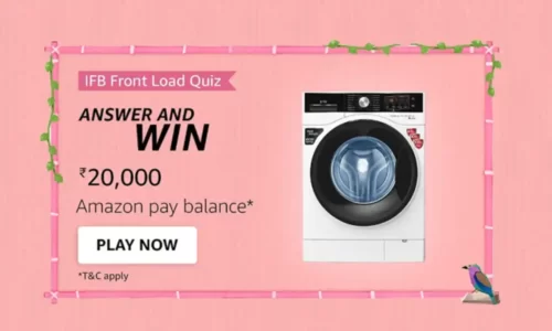 Amazon IFB Front Load Quiz Answers: Win ₹20,000 Amazon Pay Balance