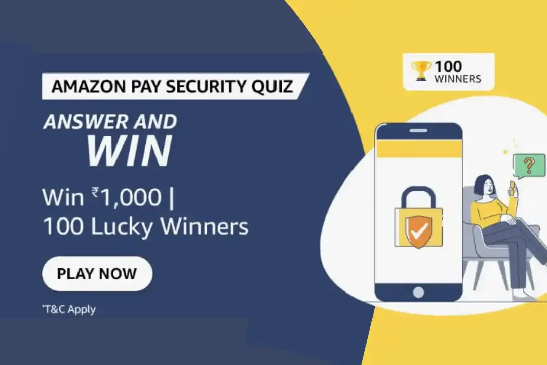 Amazon Face Q3 Security Quiz Answers: Win ₹1000 Amazon Pay Balance