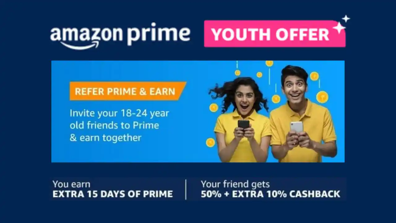 Read more about the article Amazon Prime Refer And Earn Extra 15 Days Of Prime | Youth Offer