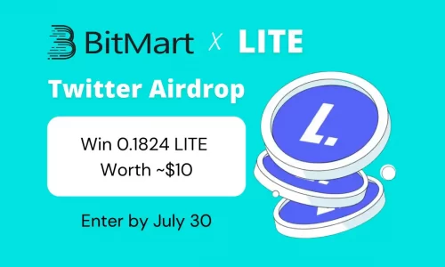 BitMart LITE Twitter Airdrop: Earn Free $10 Worth LiteCoin | Giveaway