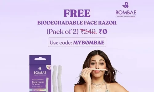 Bombae Free Face & Eyebrow Razor Worth ₹249 | 100% OFF