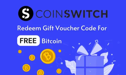 Get ₹1000 Bitcoin Free By Redeeming CoinSwitch Kuber Gift Voucher Code