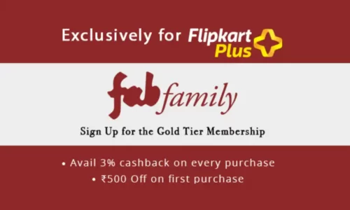 Flipkart Fabindia Free 500 Points & Gold Tier | Free ₹500 Shopping