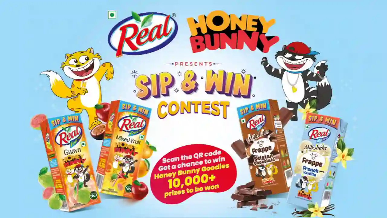 Read more about the article Real Sip & Win Hunny Bunny Contest: Scan QR Code & Win Goodies