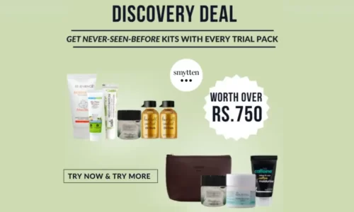 Smytten Coupon Code NTEW50: Flat ₹50 Off | Free 6 Branded Products + Combo