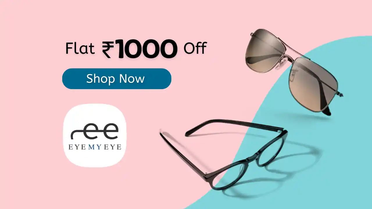 Read more about the article EyeMyEye Free Glasses: Get Flat ₹1000 OFF | Just Pay Convenience Fee