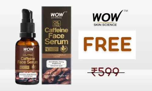 Wow Free Caffeine Face Serum Coupon Code | Flat 100% OFF