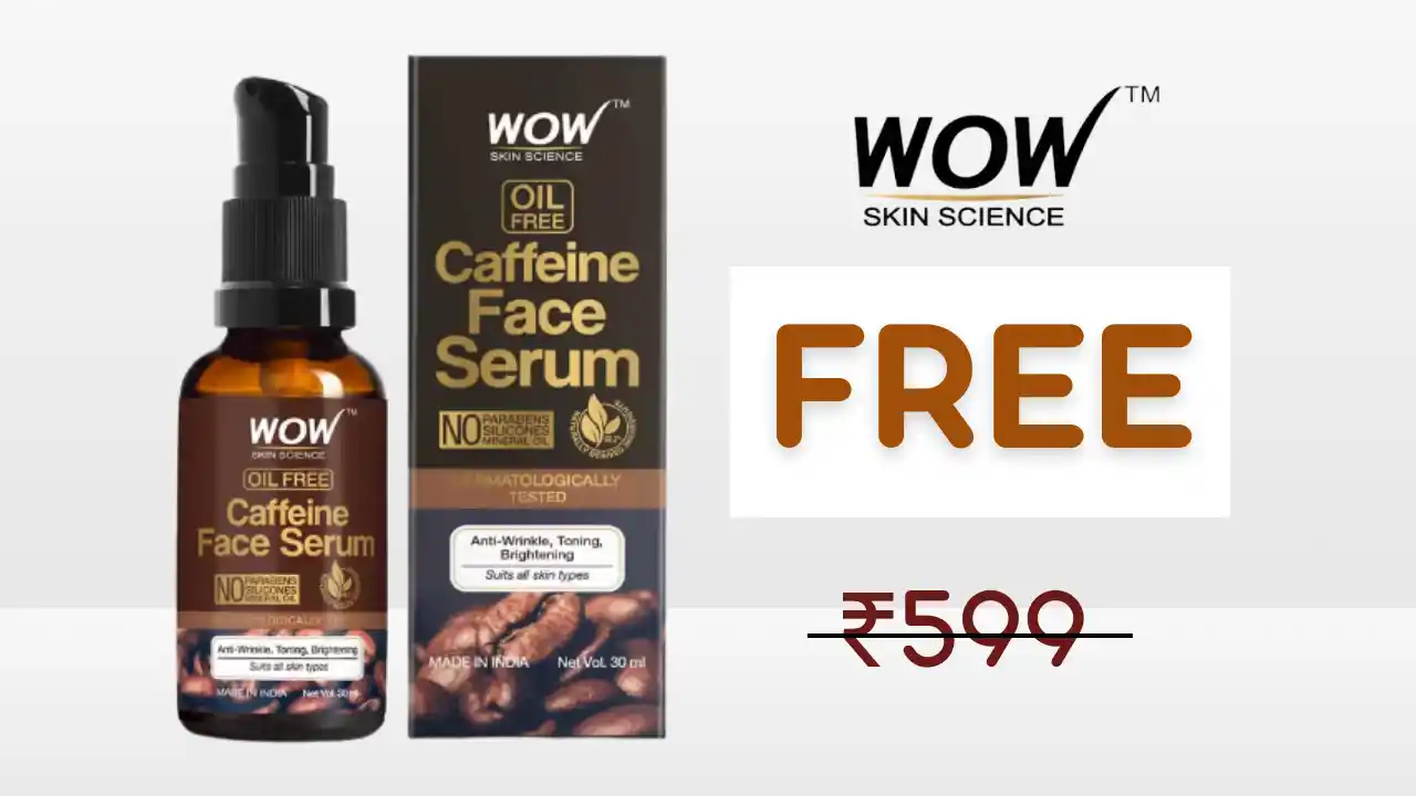 Read more about the article Wow Free Caffeine Face Serum Coupon Code | Flat 100% OFF
