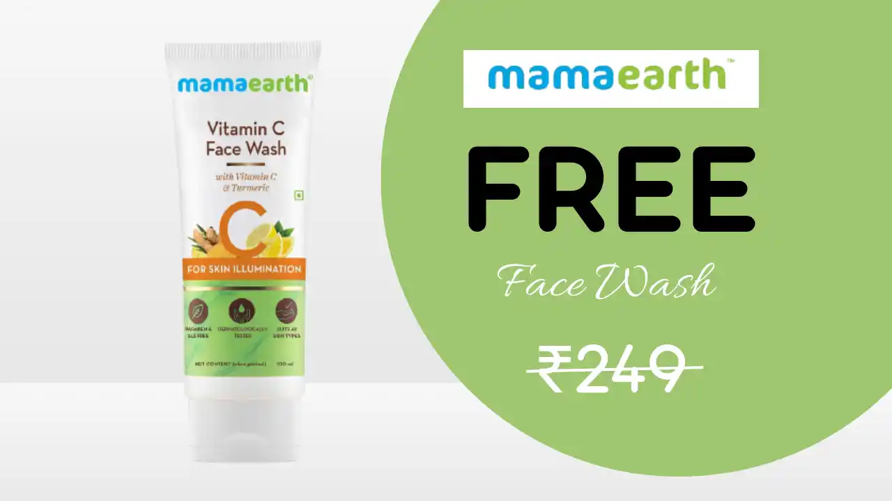 Read more about the article MamaEarth Free Face Wash Sample 100 ml Worth ₹249 | Free Shipping