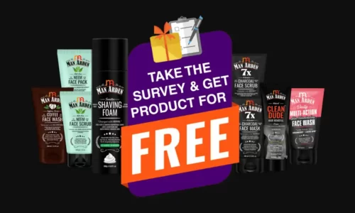 ManArden Free Product Survey: Free Facewash, Comb, Saving Foam | 100% OFF