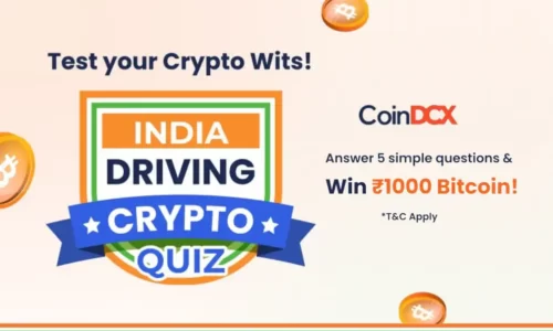 Coindcx India Driving Crypto Quiz Answers: Learn & Earn INR 1000 Worth $BTC