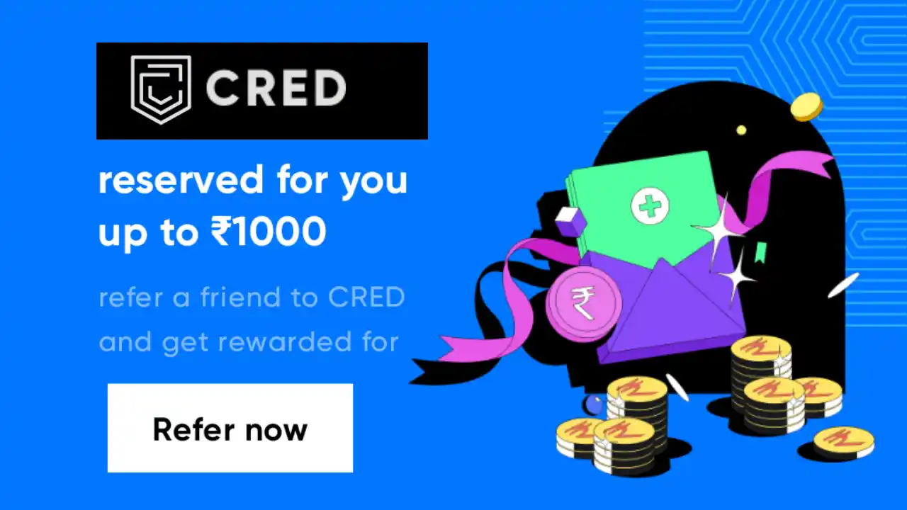 Read more about the article Cred Refer And Earn Upto ₹1000 + ₹250 Cashback On Paying Through CRED
