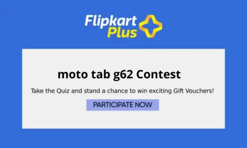 Flipkart Moto Tab G62 Quiz Answers: Win Exciting Gift Vouchers