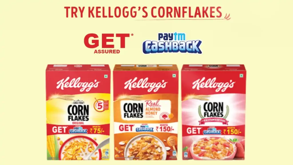 Kellogg’s Corn Flakes Paytm Cashback