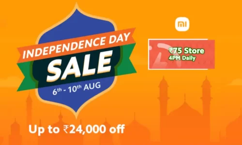 Mi Rs.75 Store Sale Today @ 4 PM Daily: Independence Day Sale| Till August 10