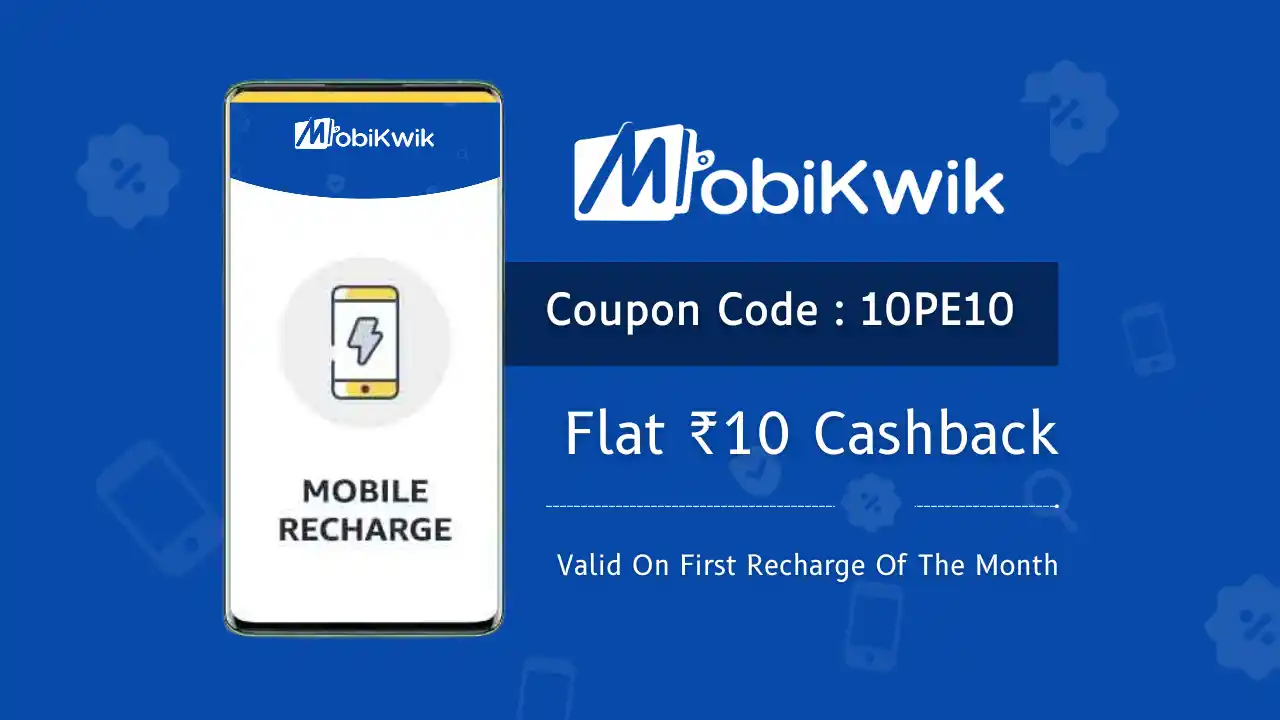 Read more about the article Mobikwik Free Recharge Promocode KRIKHOURS: Get Flat Rs.10 Cashback