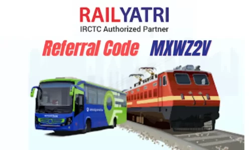 RailYatri Referral Code: MXWZ2V | Refer And Earn Unlimited Free Rides
