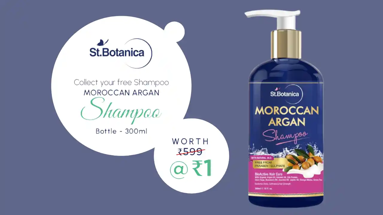 Read more about the article St Botanica Shampoo @ Rs.1 Worth ₹599 | Free Moroccan Argan Shampoo