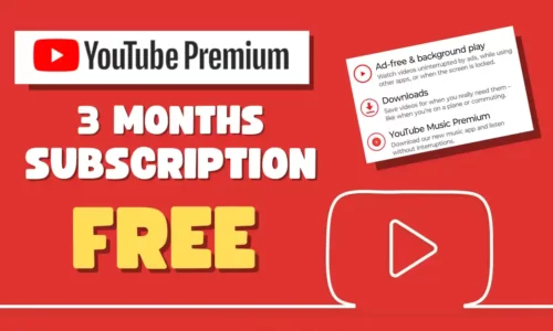 YouTube Premium 3 Months Free @ ₹0 | Watch Ad Free Videos Unlimited