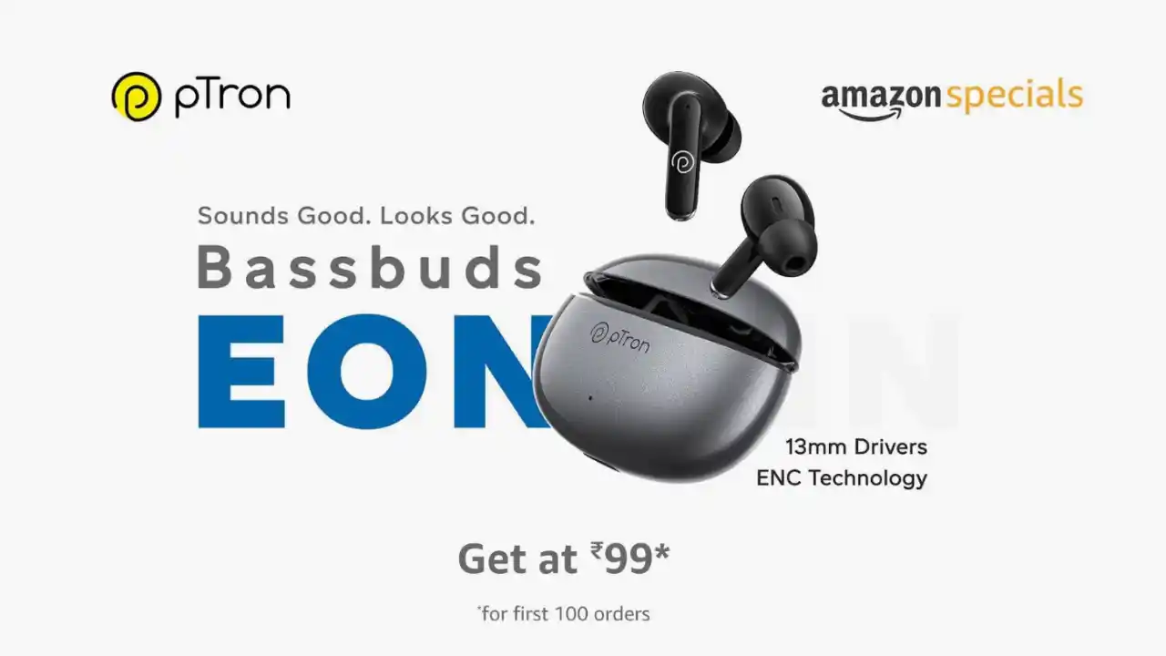 Read more about the article Amazon pTron Bassbuds Eon @ 99 Sale @ 12 PM | First 100 Orders Only