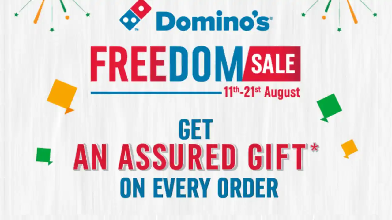 Read more about the article Dominos Freedom Sale: Free Gift Offer With Every Order | Till August 21
