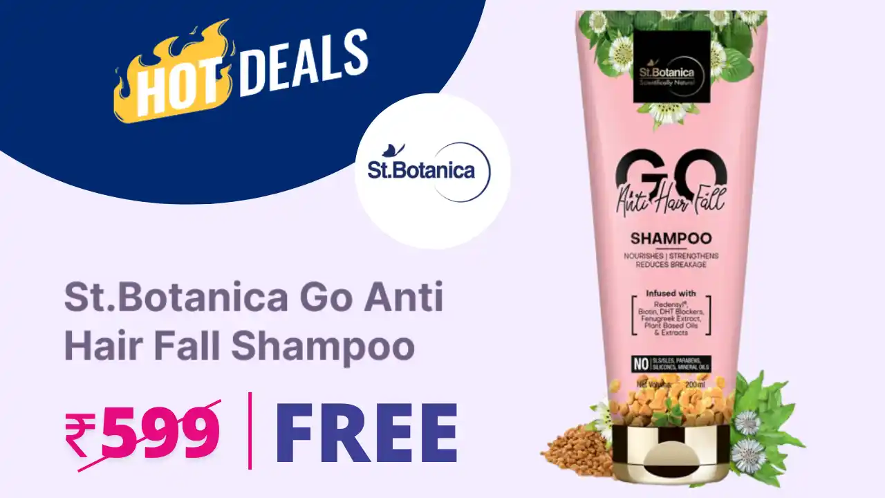 Read more about the article St Botanica Go Anti Hairfall Shampoo Free 200 ML Using Paytm Points | 100% OFF