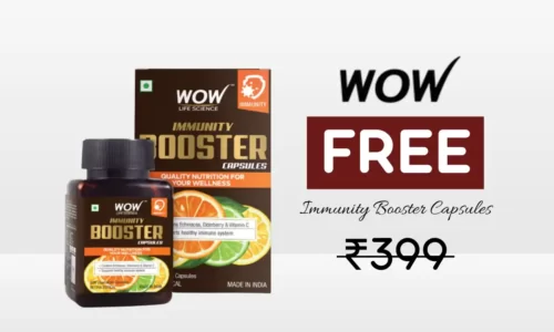 Wow Free Immunity Booster Capsules 30 Worth ₹399 | 100% OFF