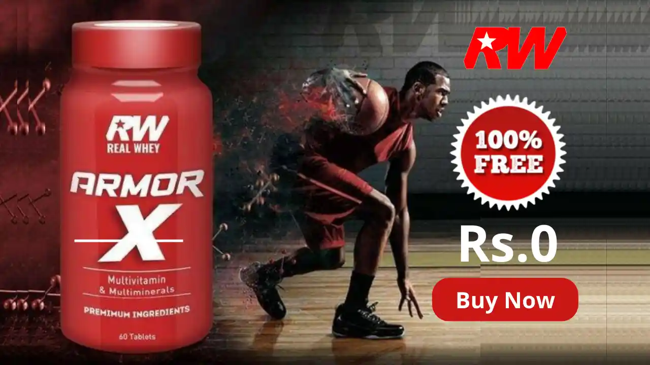 Read more about the article Real Whey Free Armor X Multivitamin 30 Tablets Worth ₹399 | 100% OFF