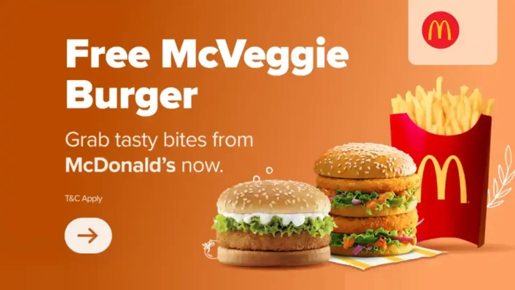 Free McVeggie Burger