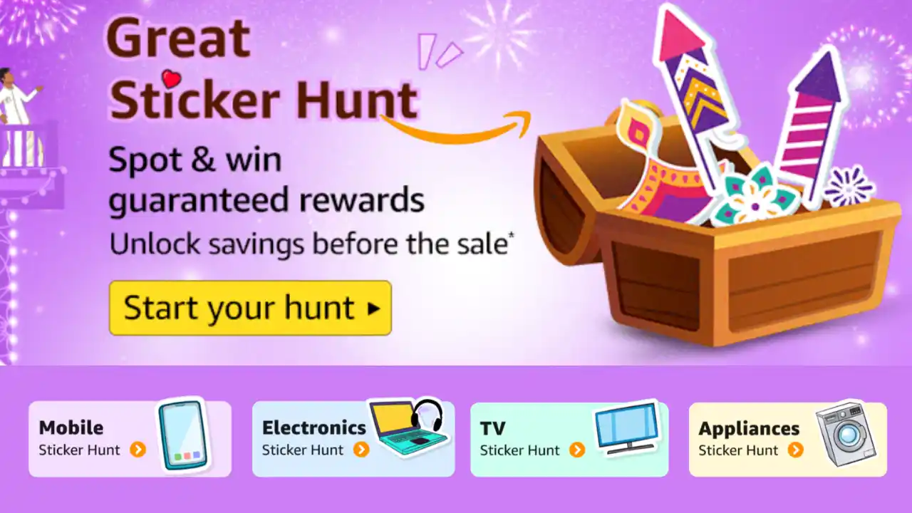 Read more about the article Amazon Great Sticker Hunt Game: Spot & Win Guaranteed Rewards Free