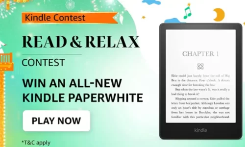 Amazon Read & Relax Contest Quiz Answers Today: Win Kindle @ ₹0