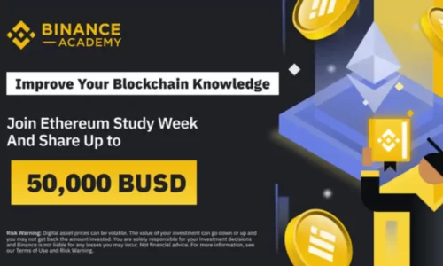 Binance Ethereum Study Week: Join & Share Upto $50000 BUSD Rewards