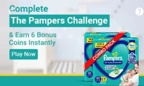 Flipkart Pampers Challenge Quiz Answers: Earn Free 6 Super Coins