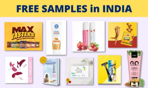 Free Samples In India: Free Sample Products @ ₹0 With Free Shipping