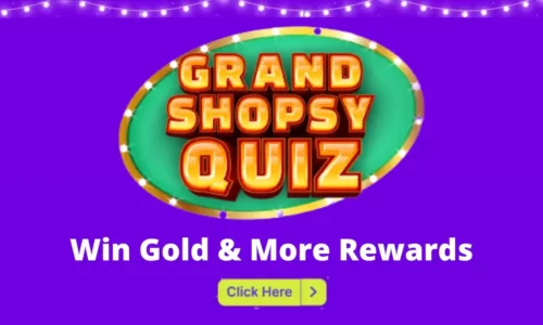 Grand Shopsy Quiz Answers Today: Win 0.5 Gram Gold Worth Gift Voucher Free