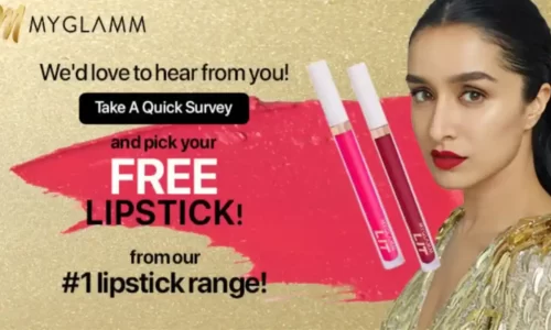 MyGlamm Free Lipstick Survey | Manish Malhotra Brand Lipstick Worth ₹395