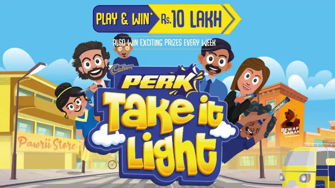 Read more about the article Cadbury Perk Take It Light Game: Win Upto ₹10 Lakh, Vouchers, OTT Subscriptions