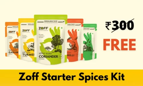 Zoff Free Starter Spices Kit Coupon Worth ₹300 Using Flipkart Super Coins